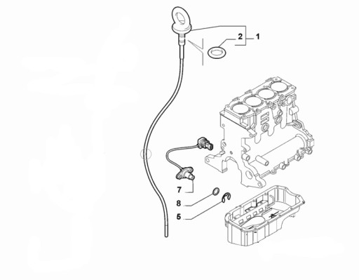 55227098 - Масляный щуп Alfa Romeo Giulietta 1.6