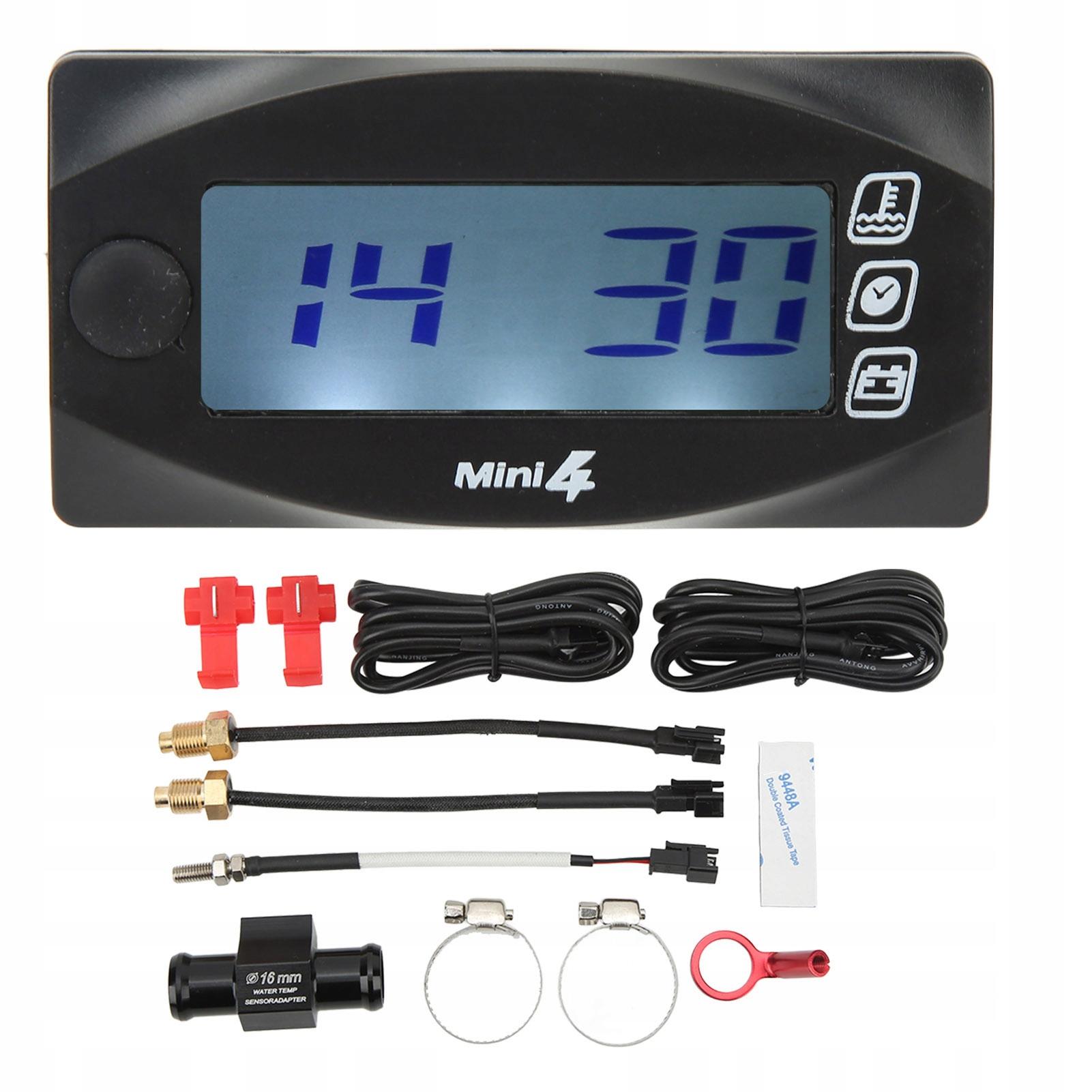 Вимірювач температури напруги мотоцикла DC12V