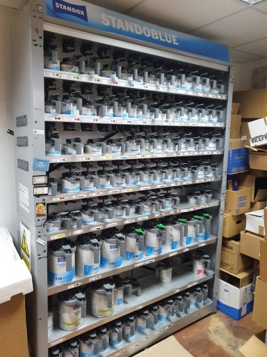 Змішувач Standox використовуваний спектрометр і комп'ютер