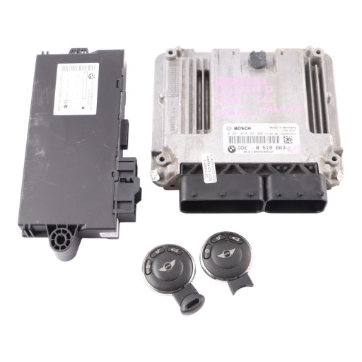 8519663 - Mini Cooper D R55 R56 LCI N47N 1.6 112HP Diesel ECU CAS3 DDE Ключ 8519663