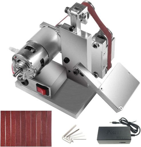 Мини ленточный шлифовальный станок 4500-9000RPM 7 позиций, для DIY Jobs, 10 x ремень