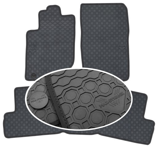 Килимки гумові Mitsubishi L200 IV 2D 06-15 PrimeLiner - Чорні