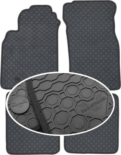 Гумові килимки Mitsubishi Lancer VII FL 05-07 PrimeLiner - Чорні