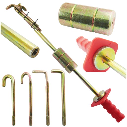 Інерційний молоток M10 для видалення вм'ятин, 4 різних гачки для листового металу