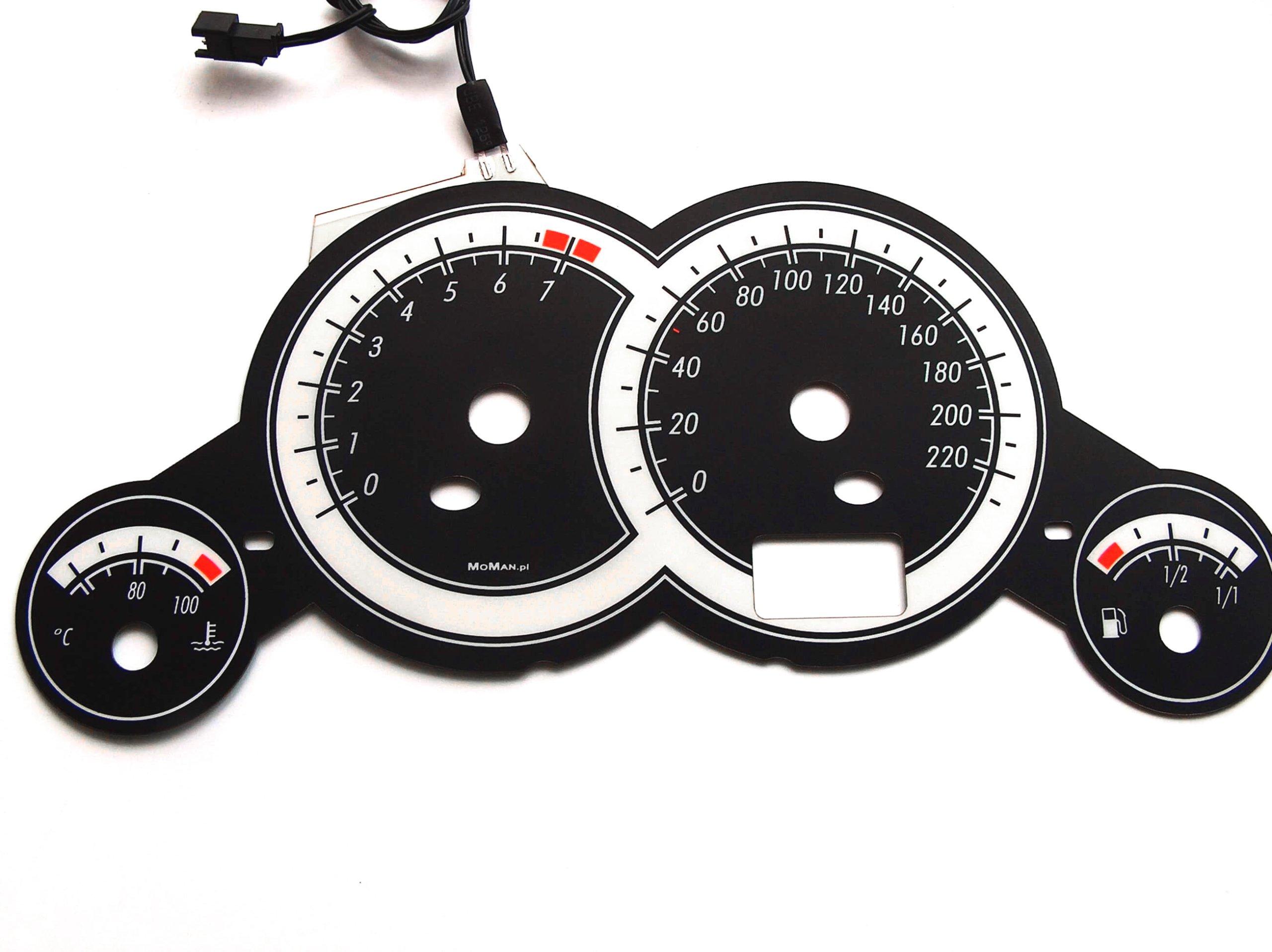 Тахометр moman dials INDIGLO Opel Corsa C design 1