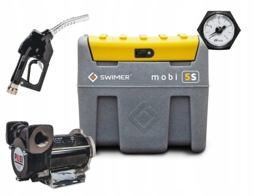 Мобильный топливный бак с насосом дистрибьютор ON SWIMER MOBI 5S 400L BASIC