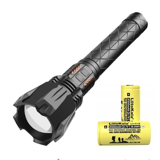 Фонарик Xhp160 Zoom USB + 2x26650 LiitoKala 5100mAh