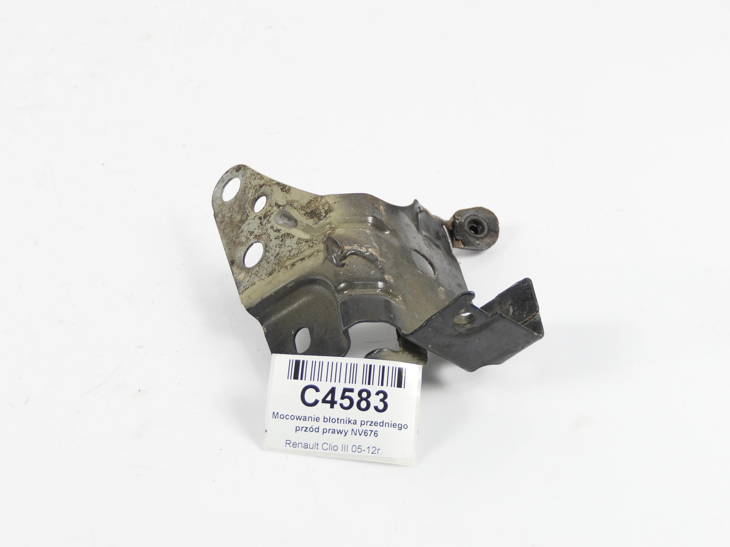 Кріплення кронштейн бризковика праве ковзання Clio III 3