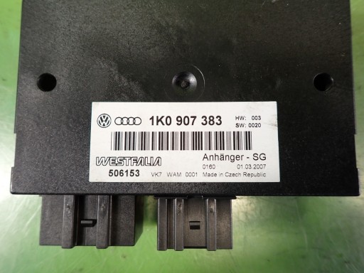Модуль контролера фаркопа vw passat b6 07r 1k0907383 506153