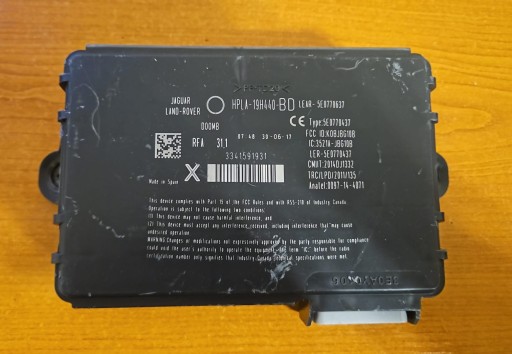 Модуль бесключевого управления Land Rover Discovery HPLA-19H440-BD