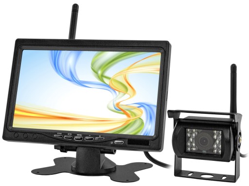 7-дюймовий 12/24v РК-монітор автомобіля та камера нічного бачення