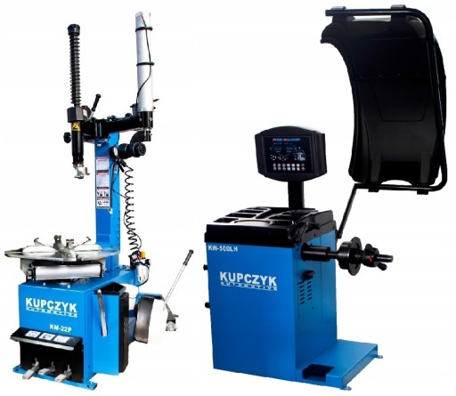 Шиномонтажний станок KM-22P Runflat KW-500LH, балансувальний станок Kupczyk