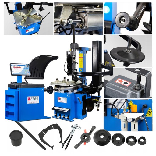 Шиномонтажный станок ETGE-530L Ramie Run Flat 3D + лазерный балансировочный станок ETGE905