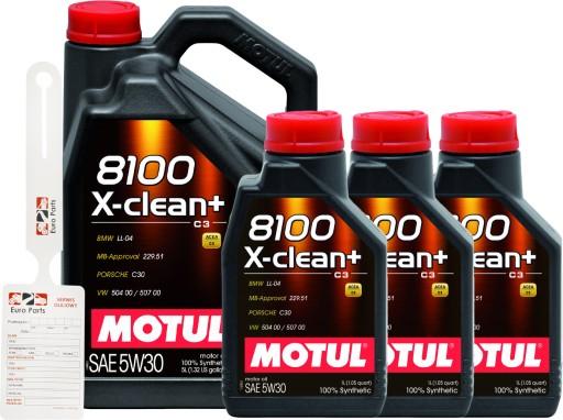 Motul 8100 X-Clean+ 5W30 8L + подвеска