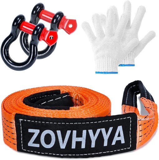 N334 Трос буксирувальний для легкових автомобілів 5 м х 5 см 10 т