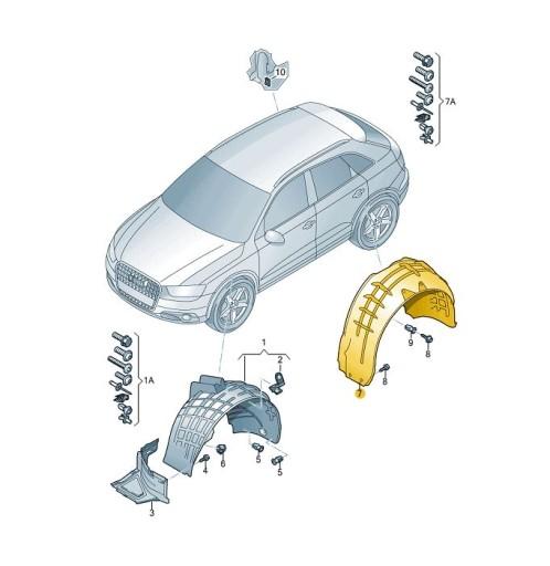 8V3807344 - AUDI A3 8V 8V4 Подъемная балка задняя 8V3807344