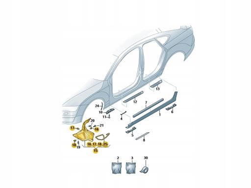 СПОЙЛЕР КОЛЕСНОЙ АРКИ ПЕРЕДНИЙ ЛЕВ AUDI A7 4G8853887J ASO