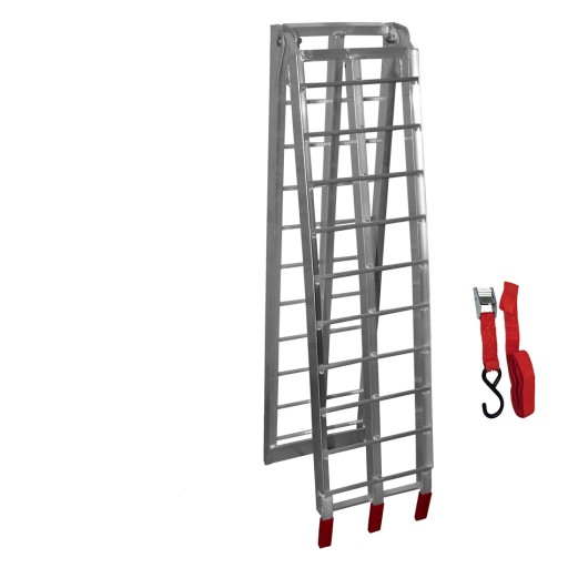 АЛЮМИНИЕВАЯ СКЛАДНАЯ ЛЕСТНИЦА 680 КГ ДЛЯ ПОГРУЗКИ КВАДРОМОБИЛЕЙ