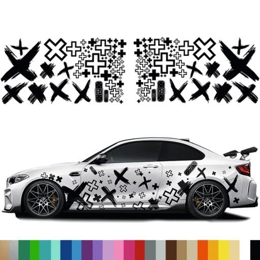 Наклейки для авто тема плюсы патчи 94X360CM