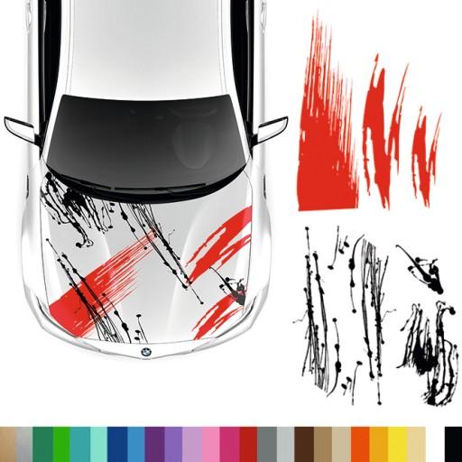 Наклейки на маску Мазана мотив дымовые полосы 92X240CM