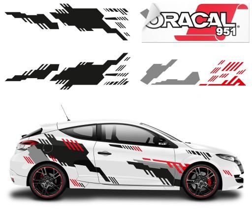 Наклейка тема для авто форми 7,4 м барвисті 951