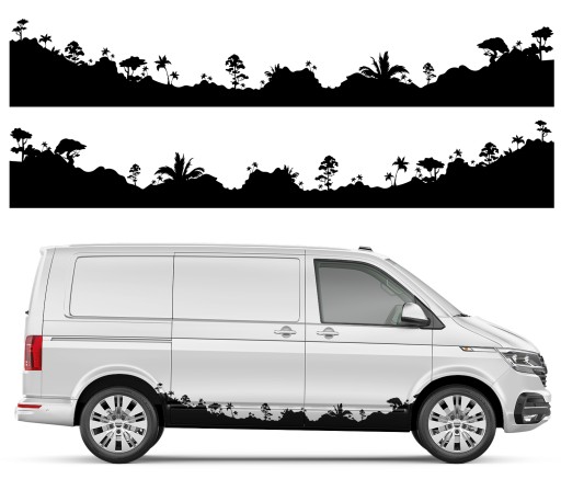 НАКЛЕЙКА АВТОМОБІЛЬ КЕМПЕР ПАНОРАМА 43x543см