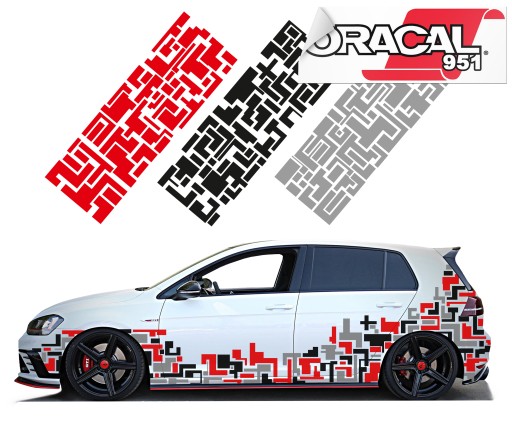 НАЛІЙКА ТЕТРІС МОТИВ 3 АРКУШИ 125х44см КОЛІР 951