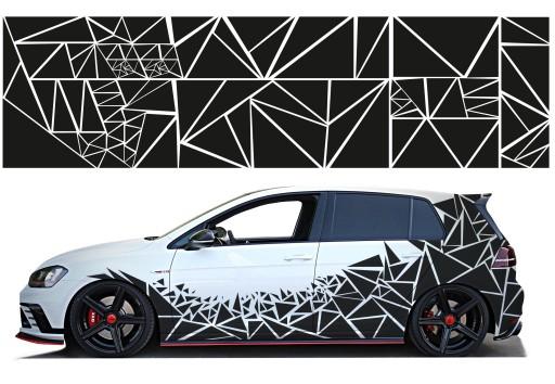 Наклейка тема маленькие треугольники 2X 43CM X 1.55 M цвет