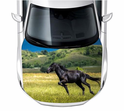 Наклейка на маску лошадь Мустанг 150X115 см фольга 3М