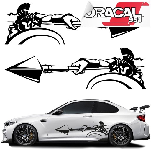 Наклейка для автомобіля Леонідас триста 44x150cm 951