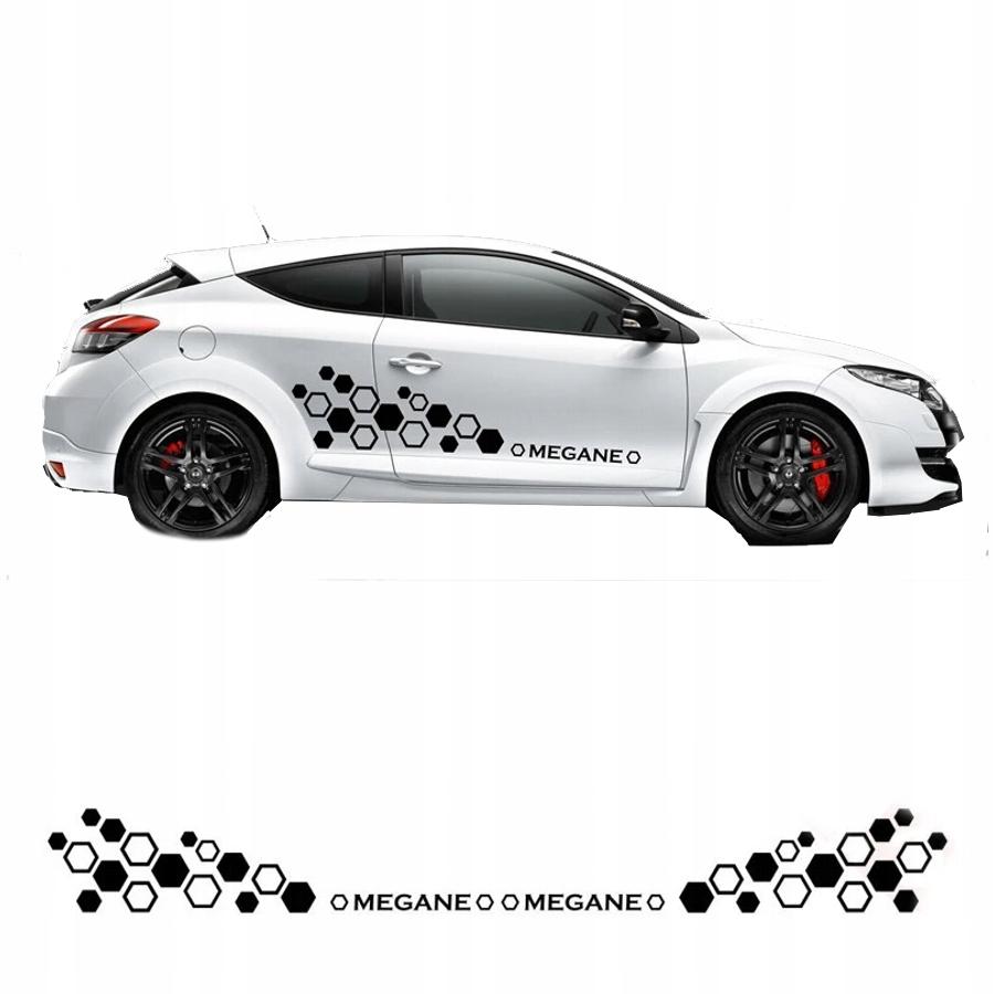 Наклейка тюнинг ремни для авто MEGANE цвета