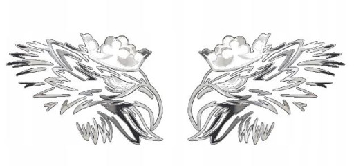 НАЛІЙКА ТАТУ БЕЙДЖ НА АВТО SCANIA НІКЕЛЬОВАНА ФОЛЬГА 25 х 8 см