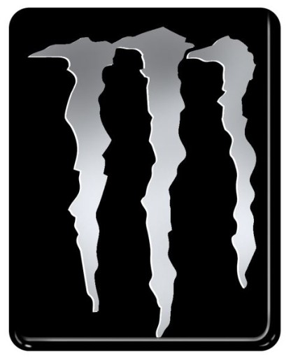 НАКЛЕЙКА ТАТУЮВАННЯ БЕЙДЖ НА АВТОМОБІЛІ MONSTER НІКЕЛЕВА СМОЛА 3D 6,1 x 7,7 см