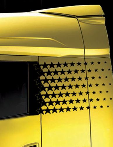 НАЛІЙКА ТАТУ-БЕЙДЖ НА АВТОМОБІЛЬНУ ФОЛЬГУ ДЕКОР 3D 2 шт. 100 х 70 см