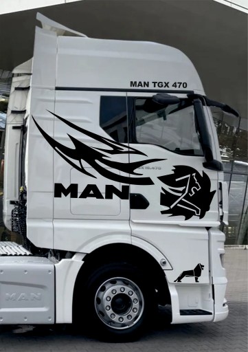 НАКЛЕЙКИ MAN TGX TGA LION HEAD