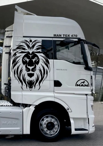 НАКЛЕЙКИ MAN TGX TGA LION HEAD