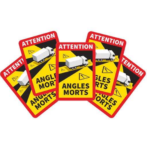 НАКЛЕЙКИ «Слепая зона» ФРАНЦИЯ набор из 50 грузовиков