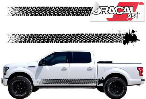 Автомобільні бічні наклейки протектора 200x28cm 951