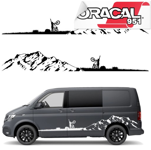 Наклейки на борт автомобіля автофургона 200X27CM