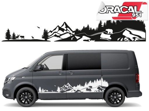 Наклейки на сторону автомобіля кемпер Кемпінг 210x44cm