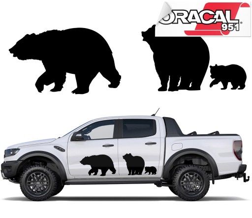 Наклейки на сторону автомобіля Camper teddies 44X150 951