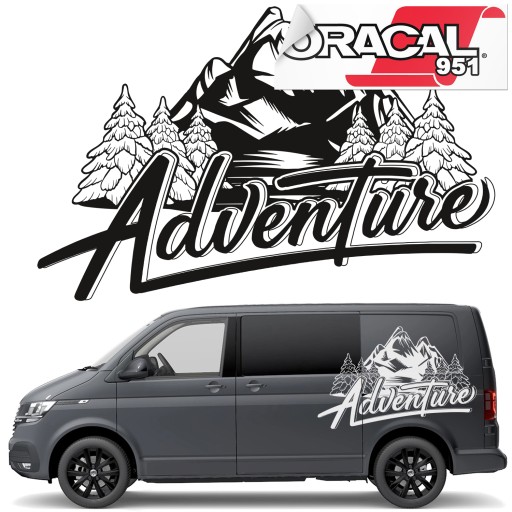 НАКЛЕЙКИ НА СТОРОНУ АВТОМОБИЛЯ КЕМПИНГ ГОР 93х144 951