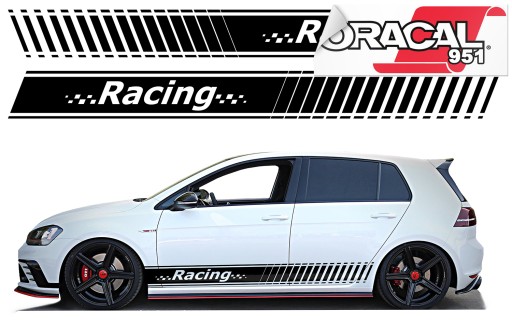 Наклейки на сторону автомобіля смуги 230 см x 22,2 см 951