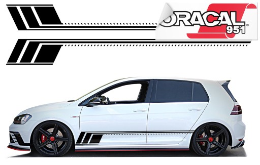 Наклейки на сторону автомобіля смуги 230см х 28,5 см 951