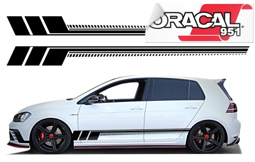 Наклейки на сторону автомобиля полосы 230X21. 5cm 951