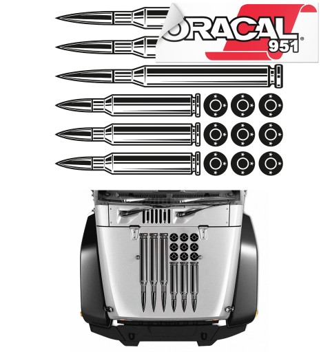 НАКЛЕЙКИ НА КАПОТ JEEP OFFROAD ФЛАГ США 70x94см