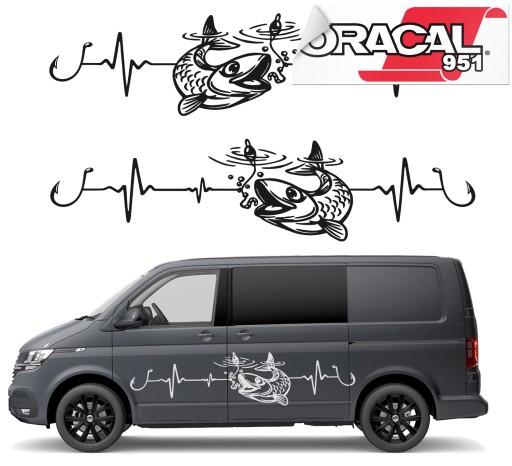 Наклейки для автомобіля CAMPER Fish PULS 48x200 см