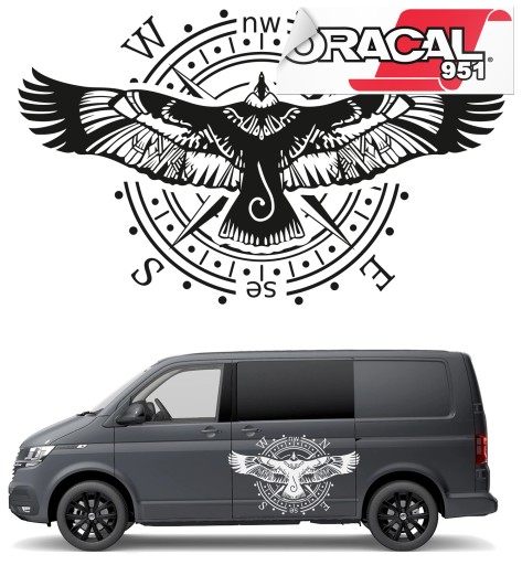 Автомобільні наклейки CONDOR Rose Compass 99X60 см