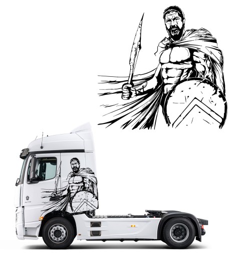 НАКЛЕЙКИ НА КАБИНУ СИЛОВОГО ТЯГАЧА XXL ФОРМАТ 178Х170