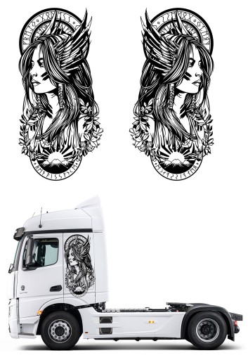 НАКЛЕЙКИ НА КАБИНУ СЕТЬЯ ТАКТОРА XXL ФОРМАТ 94 Х 190